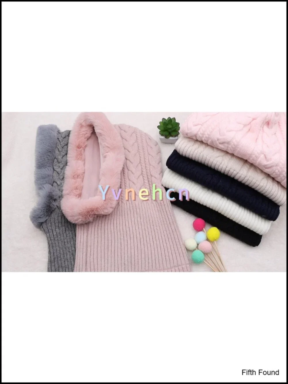 Winter Fleece Balaclava Hood Hat Scarf Acrylic Nylon Ski Snowboard